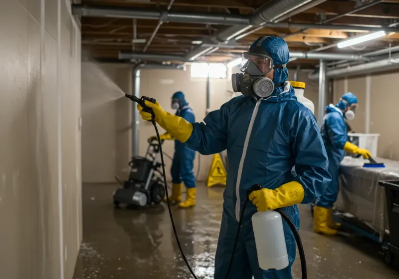 Basement Sanitization and Antimicrobial Treatment process in Audubon County, IA